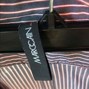 Marc Cain Pink and White Striped Top